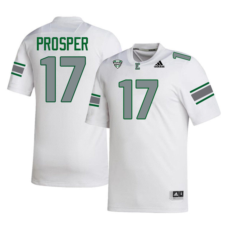 #17 Ben Prosper Eastern Michigan Jersey,Eastern Michigan University Eagles Football Jersey-White